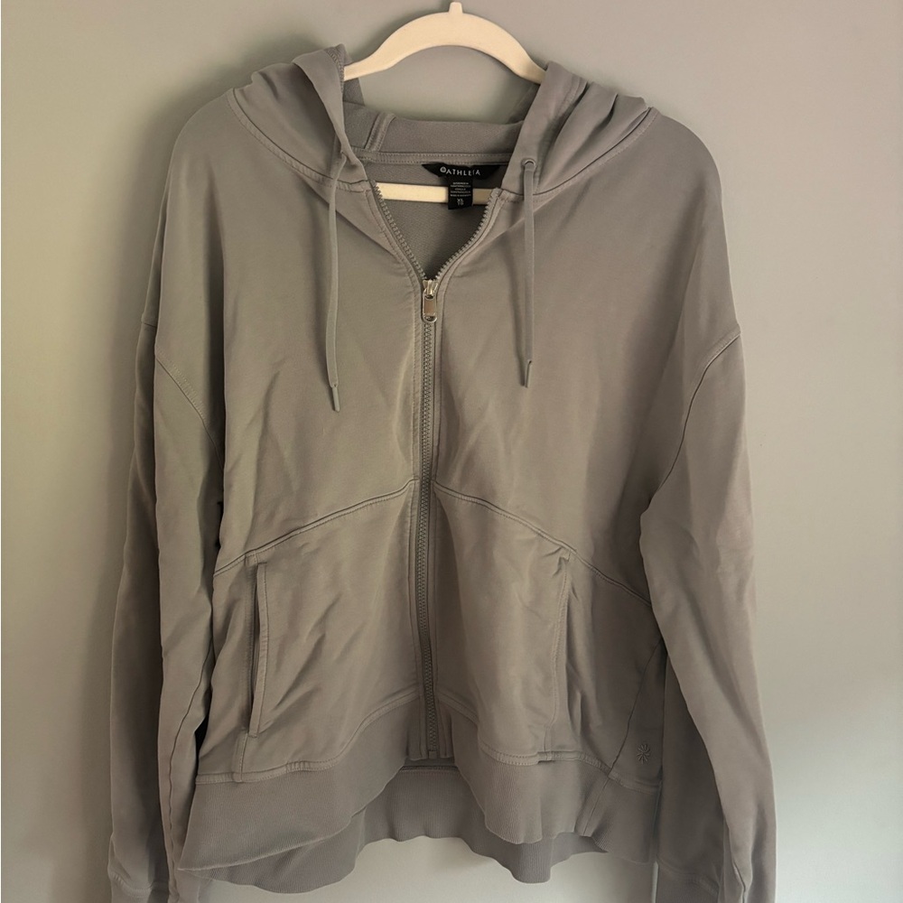 Athleta Light Gray Hoodie